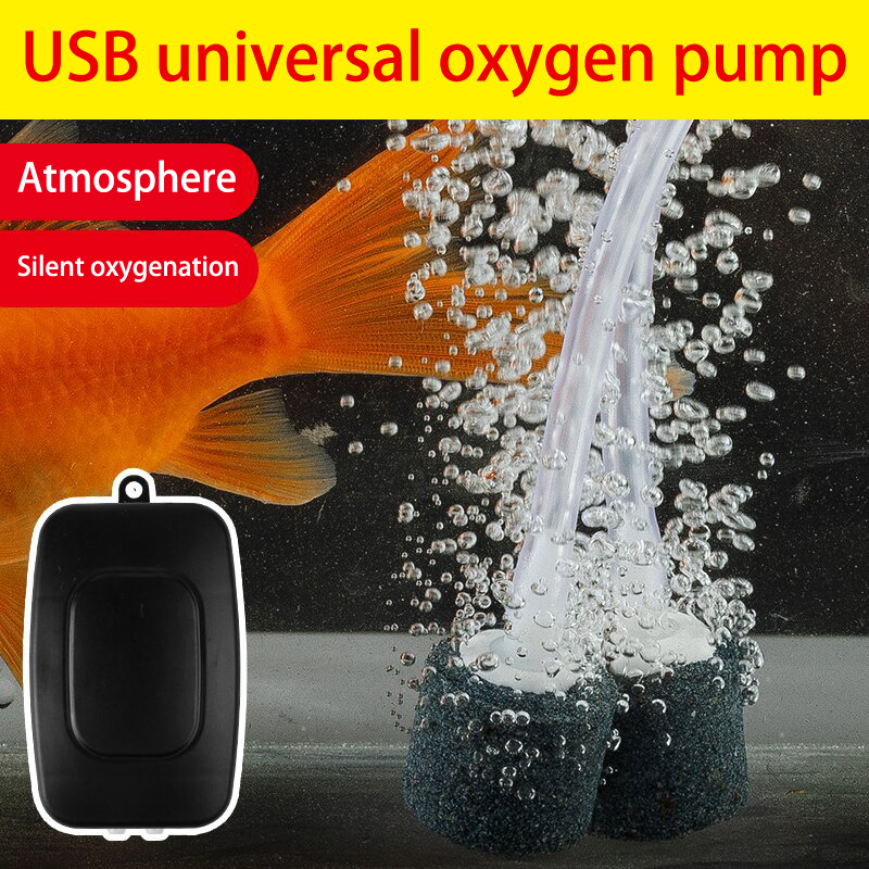 Aquaculture Aerator Pump - Mini Aquarium Luchtpomp Kit Zuurstofpomp Usb