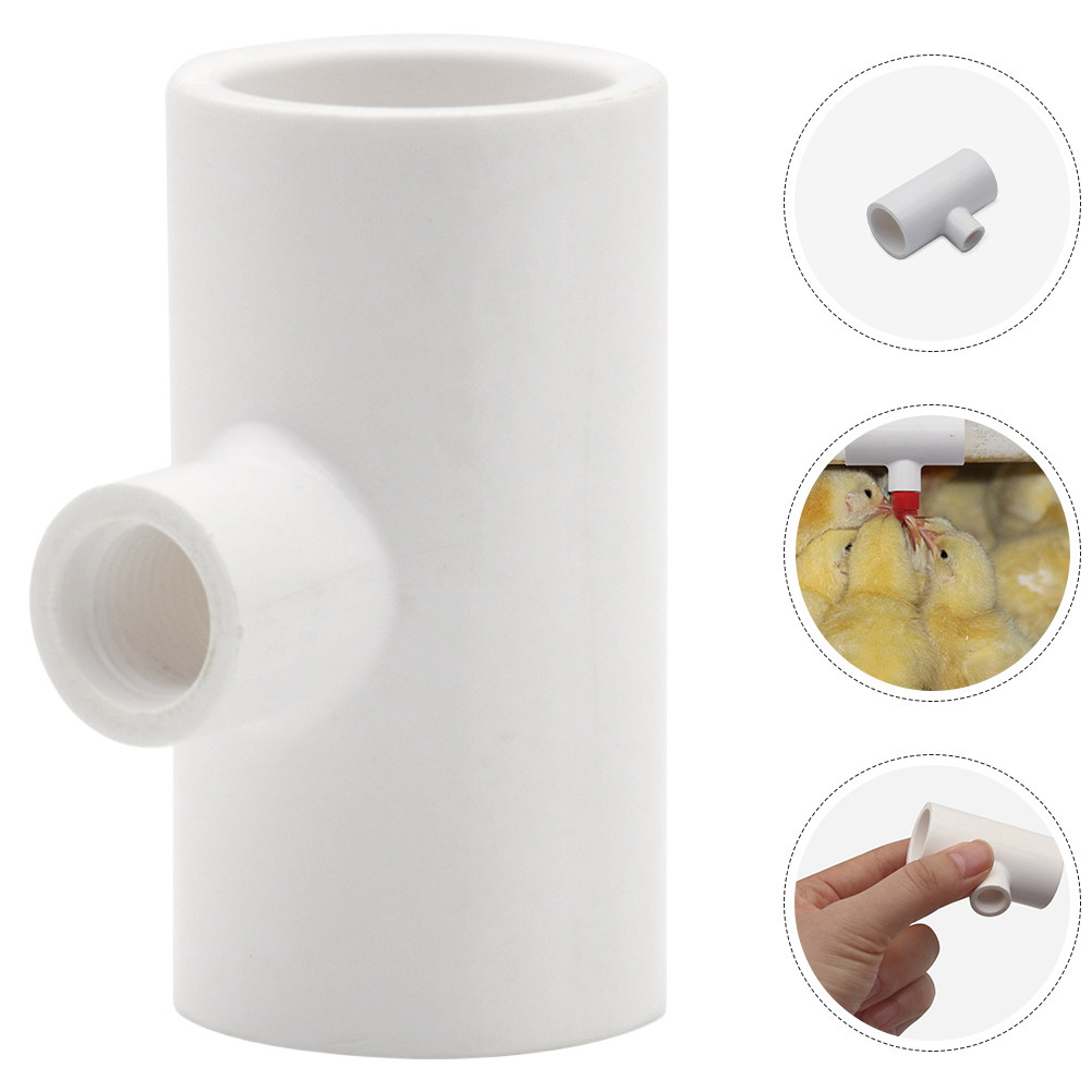 Chicken Nipple Drinker - 10 stuks automatische pluimveedrinkers PVC T-stukken
