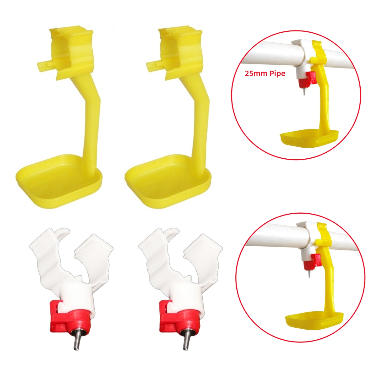 Chicken Nipple Drinker - 40 Stuks Kip Eend Hangende Beker