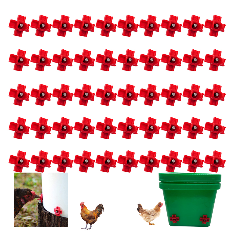 Chicken Nipple Drinker - 50 Stuks Automatische Kip Waterer Kippen