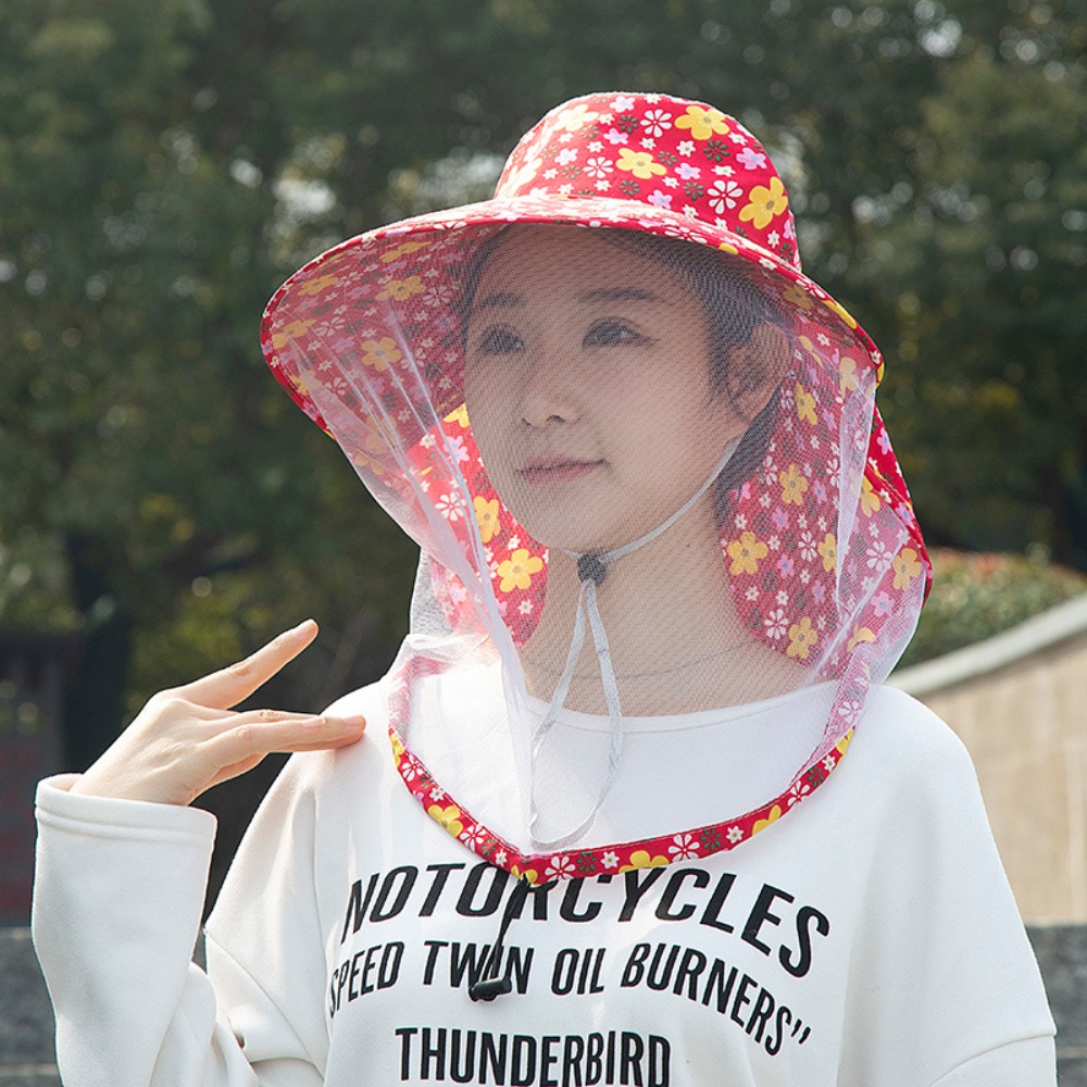 Agriculture Farming Hats - Bedrukte bijen- en muggenhoed, zonnebescherming, gezichtsmasker,