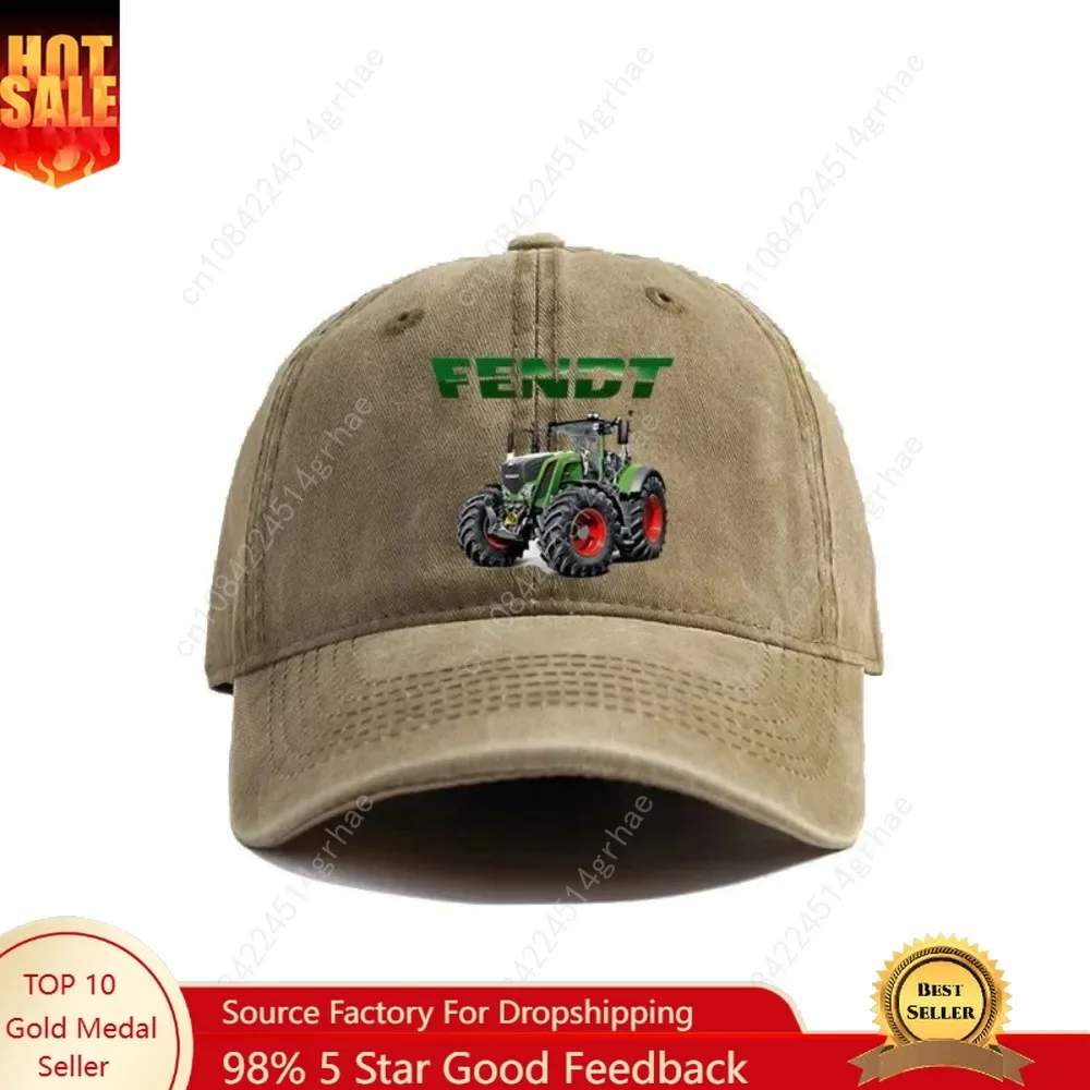 Agriculture Farming Hats - 2025 Fendt Landbouwtractoren Distressed Baseball Cap