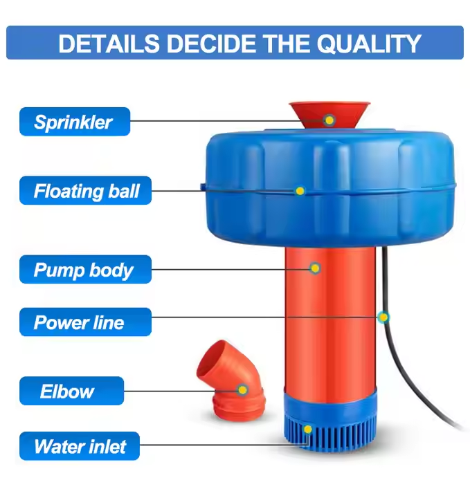 Zonne-energie drijvende aquacu - Aquaculture Aerator Pump recensie en prijs