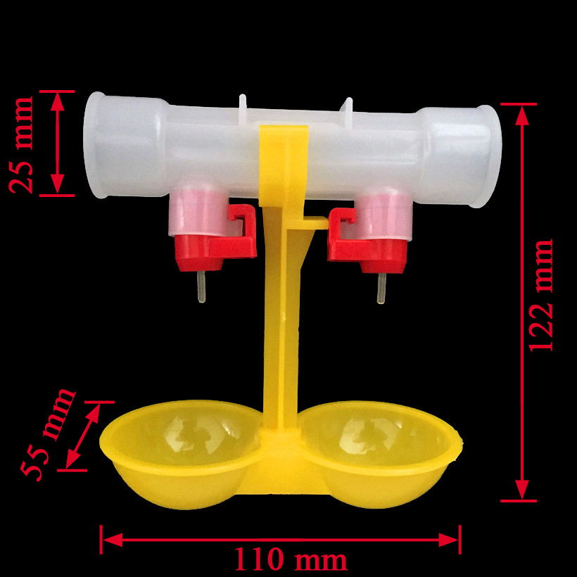 Kip waterer dubbele nippel dri - Chicken Nipple Drinker recensie en prijs