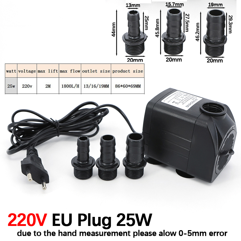 AC 220V 16W 25W Dompelpomp Lig - Aquaculture Aerator Pump recensie en prijs