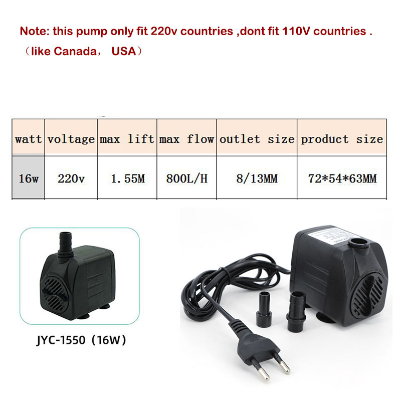 AC 220V 16W 25W Dompelpomp Lig - Aquaculture Aerator Pump recensie en prijs